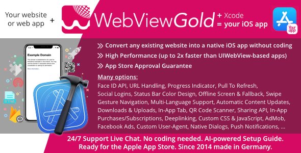 WebViewGold for iOS | Transform your website into an iOS